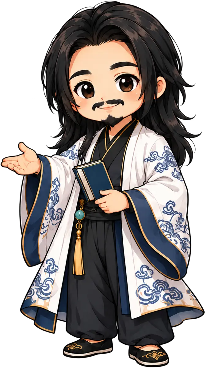 元和門現任掌門元覺的全身插圖