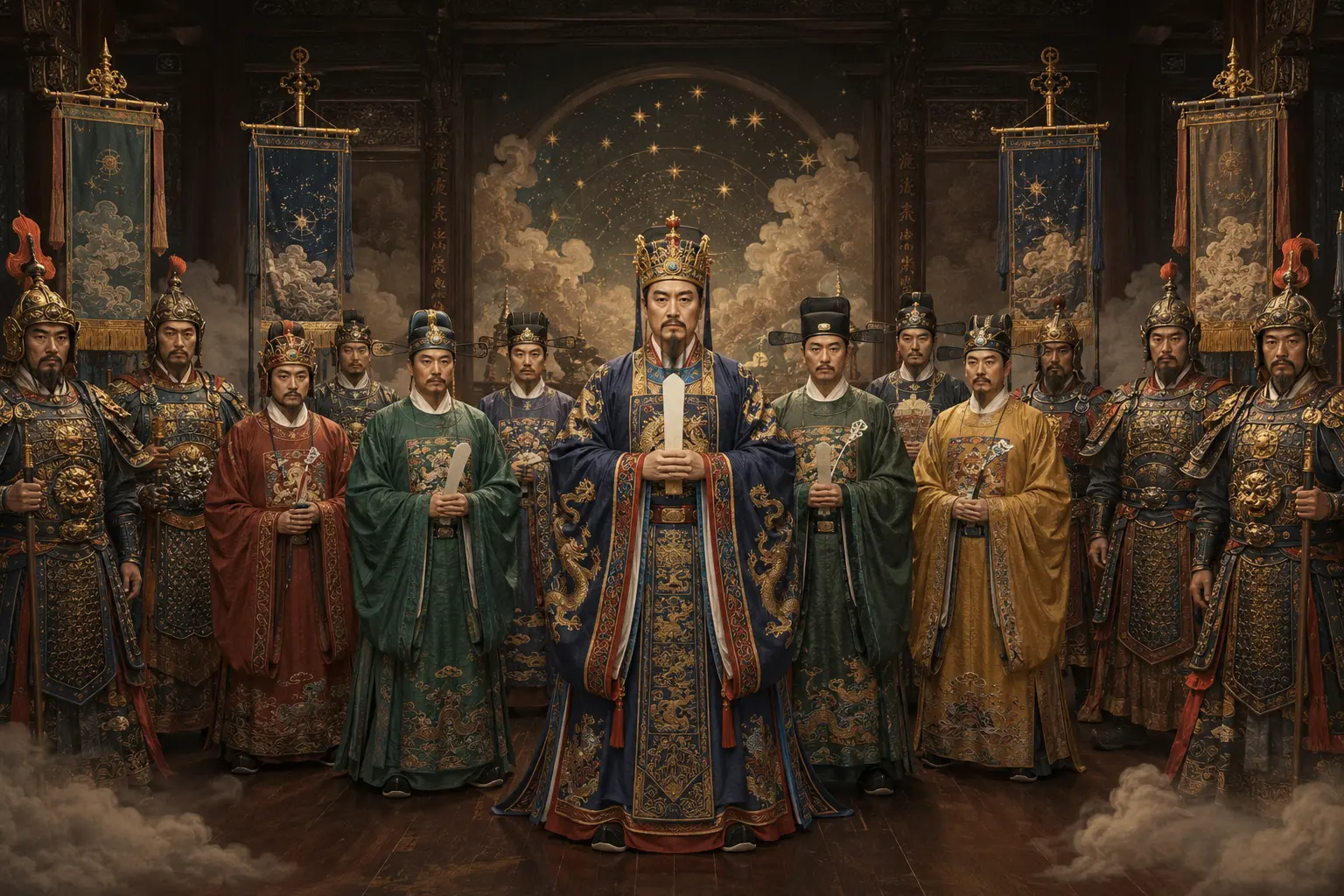 龍邊主祀護法神將示意合像