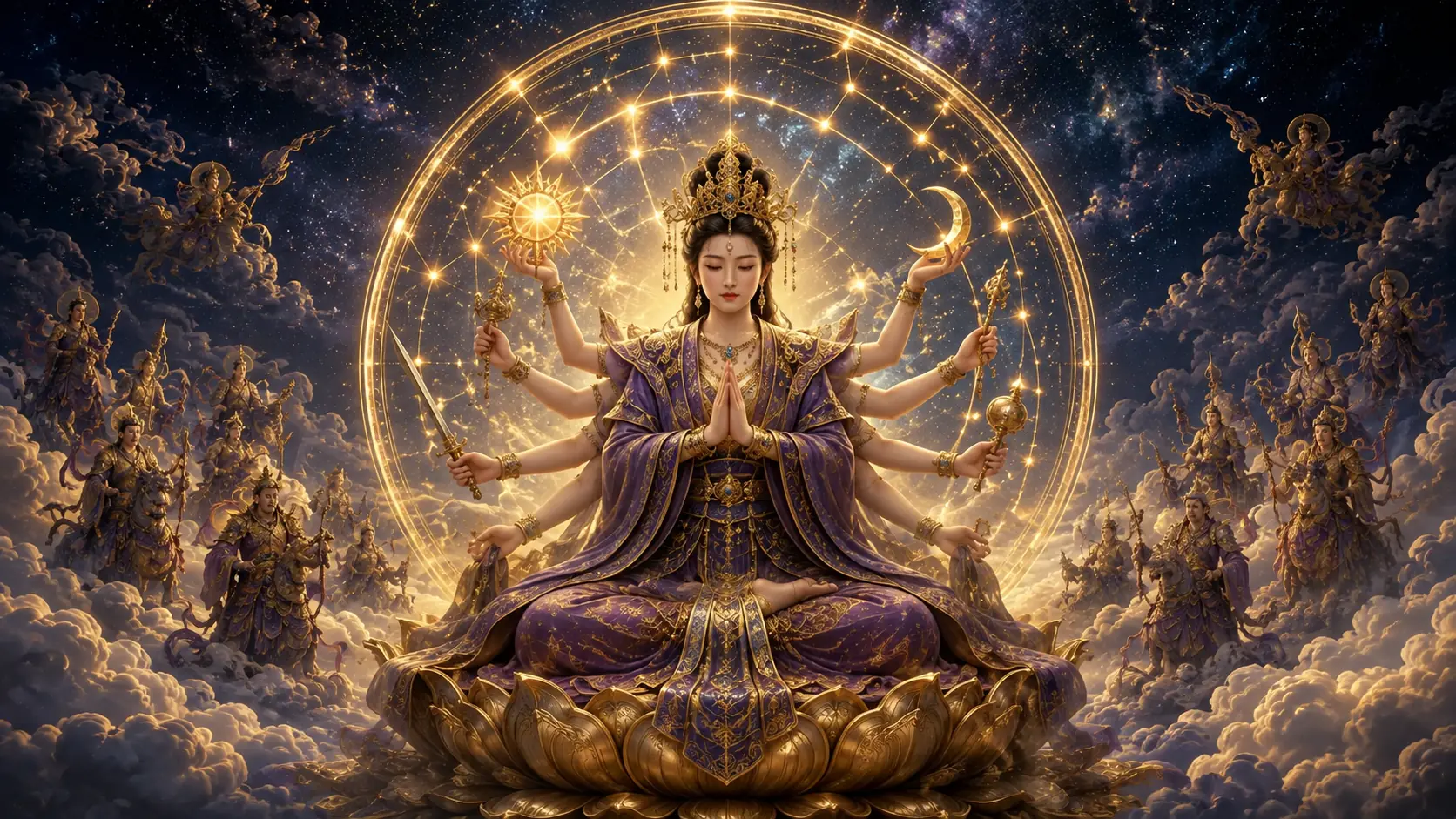 先天斗姥元君法相插畫