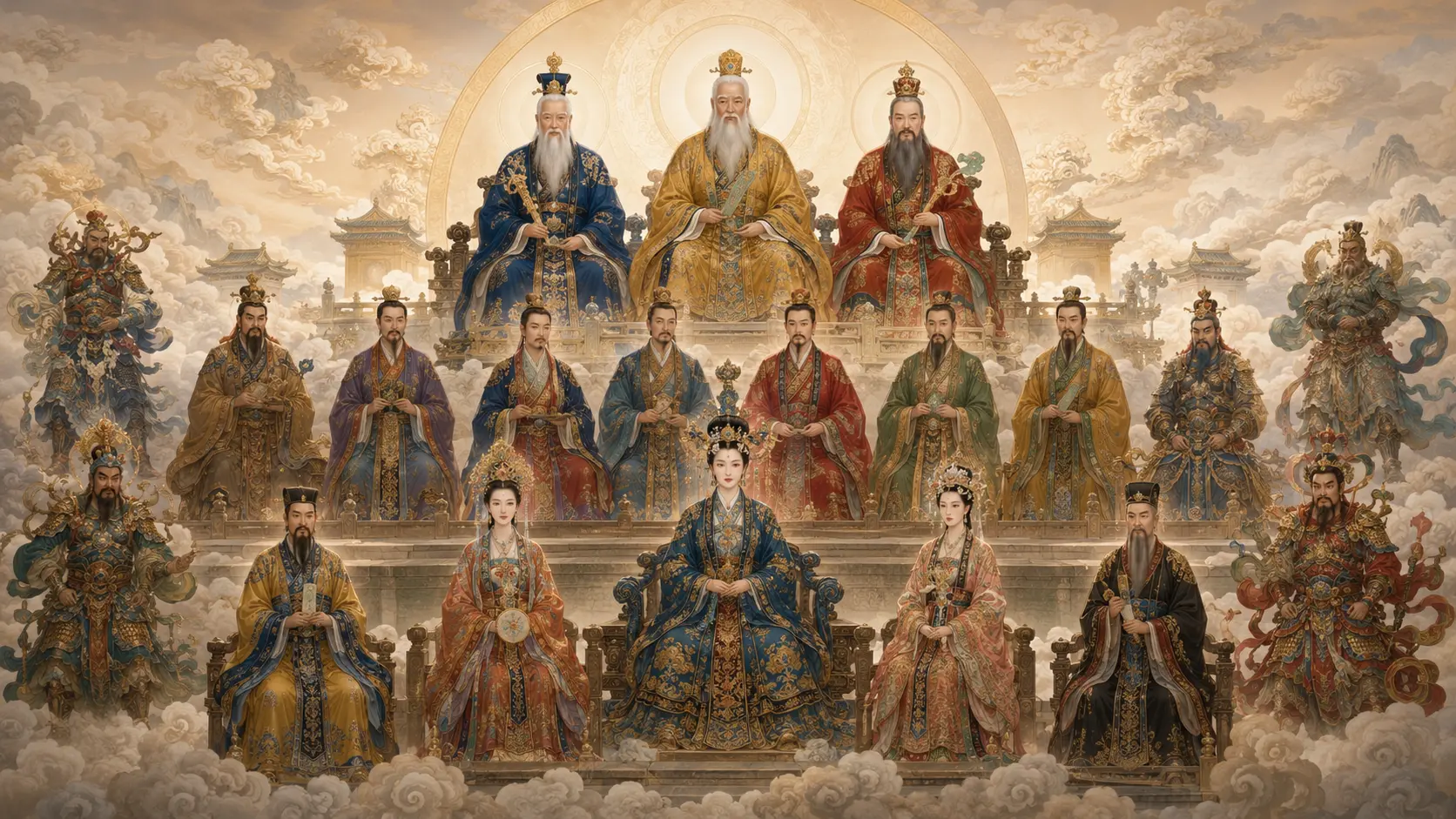 主祀尊神神系示意合像